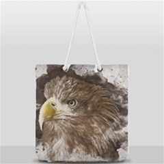 Sea Eagle Raptor Nature Predator Full Print Rope Handle Tote (large) by Pakrebo