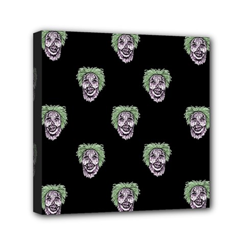 Creepy Zombies Motif Pattern Illustration Mini Canvas 6  X 6  (stretched) by dflcprintsclothing