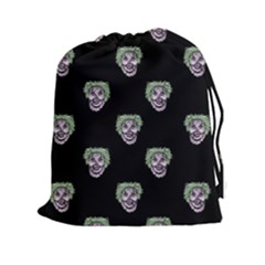 Creepy Zombies Motif Pattern Illustration Drawstring Pouch (xxl) by dflcprintsclothing