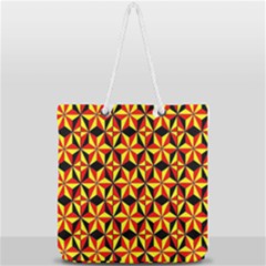 Geo Pattern 1 Full Print Rope Handle Tote (large)