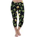 St Patricks day pattern Capri Winter Leggings 