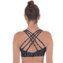 St Patricks day pattern Cross String Back Sports Bra View2