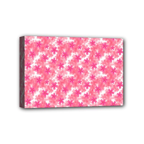 Phlox Spring April May Pink Mini Canvas 6  X 4  (stretched)