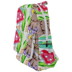 Iguana And Mushrooms Travelers  Backpack by okhismakingart