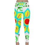 Digital Flower Lightweight Velour Classic Yoga Leggings
