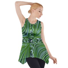 Electric Field Art Vii Side Drop Tank Tunic by okhismakingart