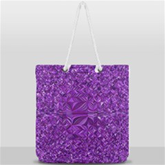 Electric Field Art Xi Full Print Rope Handle Tote (large) by okhismakingart