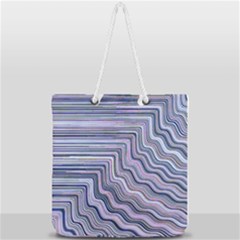 Electric Field Art Xxi Full Print Rope Handle Tote (large) by okhismakingart