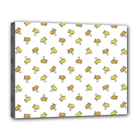 Birds, Animal, Cute, Sketch, Wildlife, Wild, Cartoon, Doodle, Scribble, Fashion, Printed, Allover, For Kids, Drawing, Illustration, Print, Design, Patterned, Pattern Canvas 14  X 11  (stretched) by dflcprintsclothing