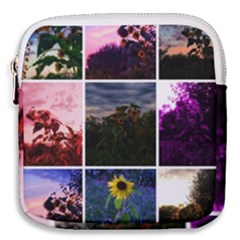 Sunflower Collage Mini Square Pouch