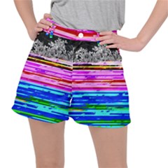 Static Wall Queen Annes Lace Version Iii Stretch Ripstop Shorts by okhismakingart