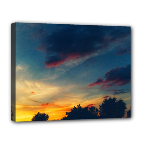 Muted Sunset Canvas 14  X 11  (stretched)