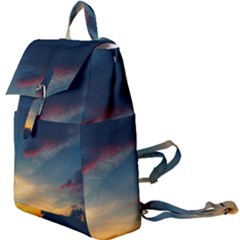 Muted Sunset Buckle Everyday Backpack by okhismakingart