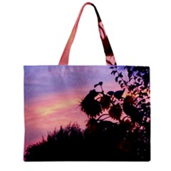 Sunflower Sunset Ii Zipper Mini Tote Bag by okhismakingart