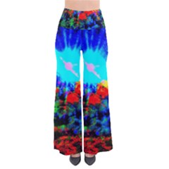 Psychedelic Spaceship So Vintage Palazzo Pants by okhismakingart