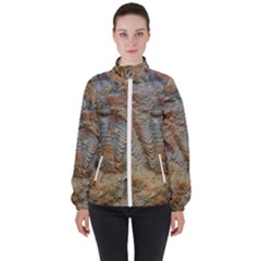 Shell Fossil Women s High Neck Windbreaker by okhismakingart