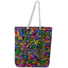 Graffiti 3 2 Full Print Rope Handle Tote (large) by ArtworkByPatrick