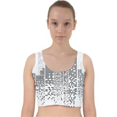 Division A Collection Of Science Fiction Fairytale Velvet Racer Back Crop Top by Sudhe