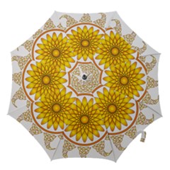 Rosette Model Ornament Braid Hook Handle Umbrellas (large) by Pakrebo