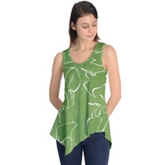 Katsushika Hokusai, Egrets From Quick Lessons In Simplified Drawing Sleeveless Tunic by Valentinaart