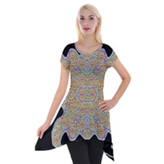 Pearls As Candy Short Sleeve Side Drop Tunic by pepitasart