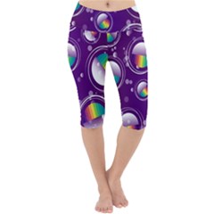 Non Seamless Pattern Background Lightweight Velour Cropped Yoga Leggings by Pakrebo