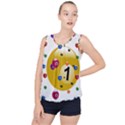 Billiard Ball Ball Game Bubble Hem Chiffon Tank Top View1