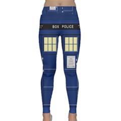 Tardis Doctor Who Time Travel Classic Yoga Leggings by HermanTelo