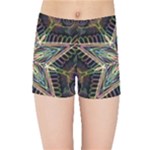 Star Mandala Pattern Design Doodle Kids  Sports Shorts