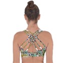 Zoo Animals Peacock Lion Hippo Cross String Back Sports Bra View2