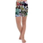 Zoo Animals Peacock Lion Hippo Kids  Lightweight Velour Capri Yoga Leggings