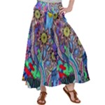 Abstract Forest  Satin Palazzo Pants