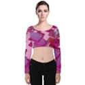 Render 3d Rendering Design Space Velvet Long Sleeve Crop Top View1