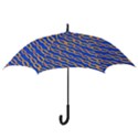 Blue Abstract Links Background Hook Handle Umbrellas (Large) View3