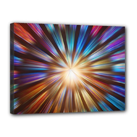 Background Spiral Abstract Canvas 16  X 12  (stretched) by HermanTelo
