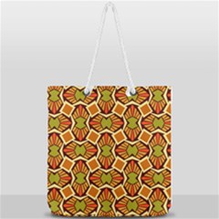 Geometry Shape Retro Full Print Rope Handle Tote (large)