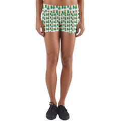 St-patricks Day Background Ireland Yoga Shorts by HermanTelo