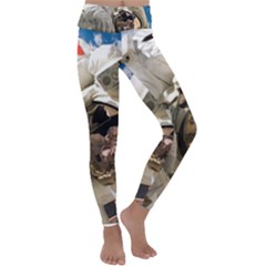 Astronaut Space Shuttle Discovery Kids  Lightweight Velour Classic Yoga Leggings by Pakrebo