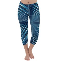 Form Pattern Tunnel Design Capri Winter Leggings  by Pakrebo