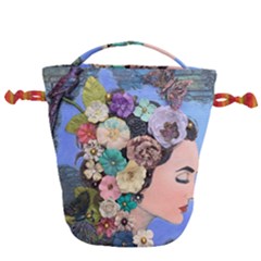 Dream  Drawstring Bucket Bag by CKArtCreations