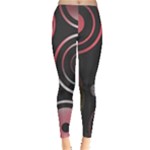 Circles Pinks Yellows Design Leggings 