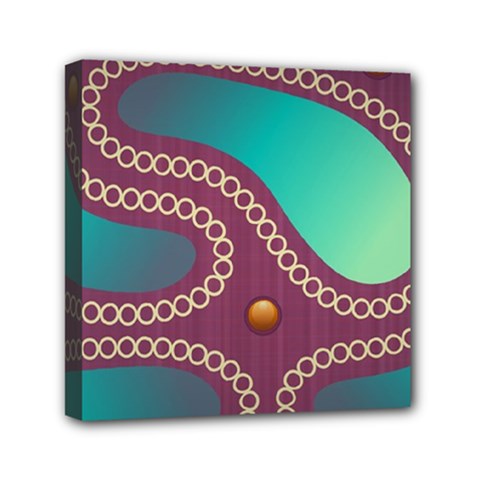 Background Pattern Non Seamless Mini Canvas 6  X 6  (stretched) by Pakrebo