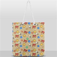 Crabs Pattern Full Print Rope Handle Tote (large) by Valentinaart