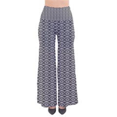 Ornate Oval Pattern Grey Black White So Vintage Palazzo Pants by BrightVibesDesign