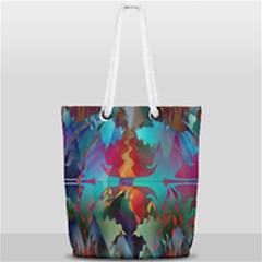 Background Sci Fi Fantasy Colorful Full Print Rope Handle Tote (small) by Nexatart