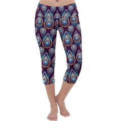 Illustrations Seamless Pattern Pattern Capri Yoga Leggings by Pakrebo