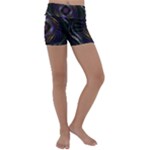 Fractal Abstract Fractal Art Kids  Lightweight Velour Yoga Shorts