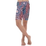Print Kids  Lightweight Velour Cropped Yoga Leggings