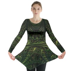 Background Alien Render 3d Fantasy Long Sleeve Tunic  by Pakrebo