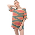 Background Non Seamless Pattern Oversized Chiffon Top View1